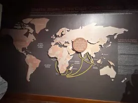 A map of the world.