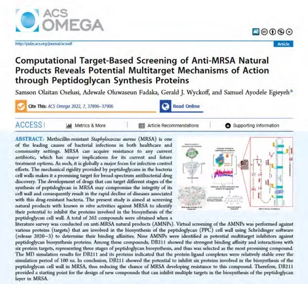 Image of the paper abstract from Samson Oselusi